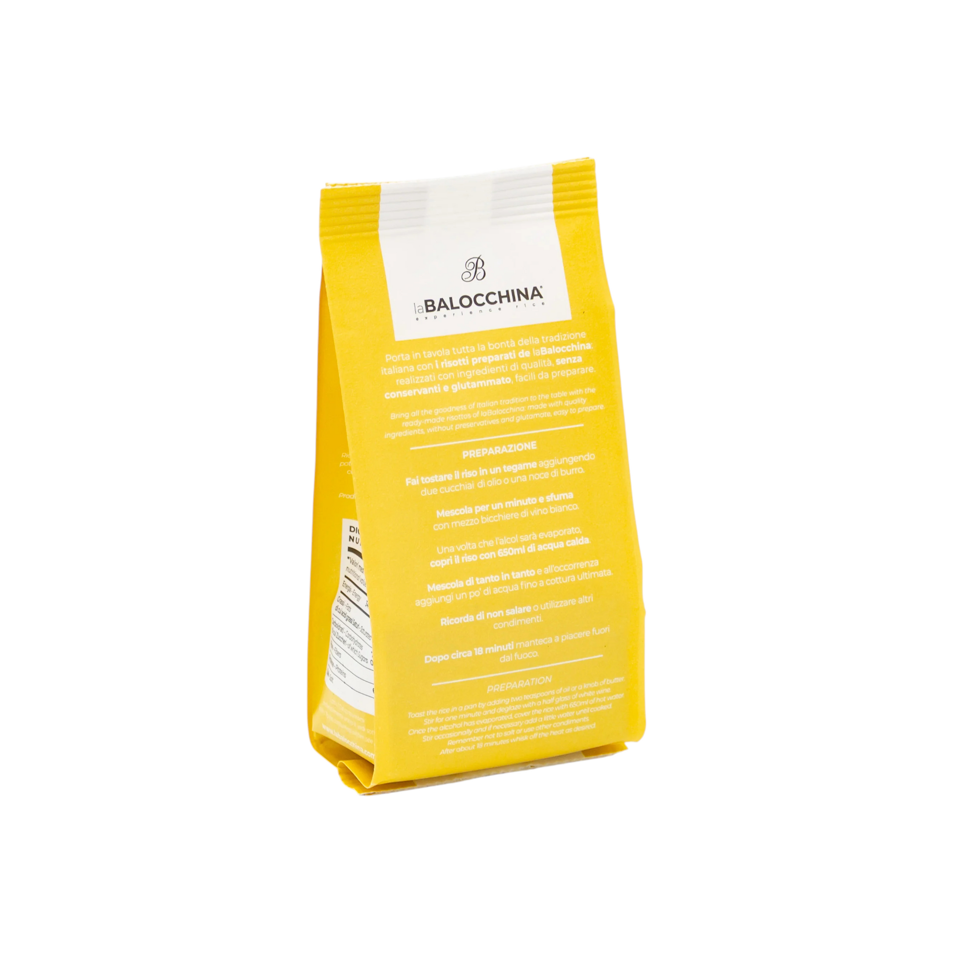 RISOTTO ALLO ZAFFERANO LA BALOCCHINA