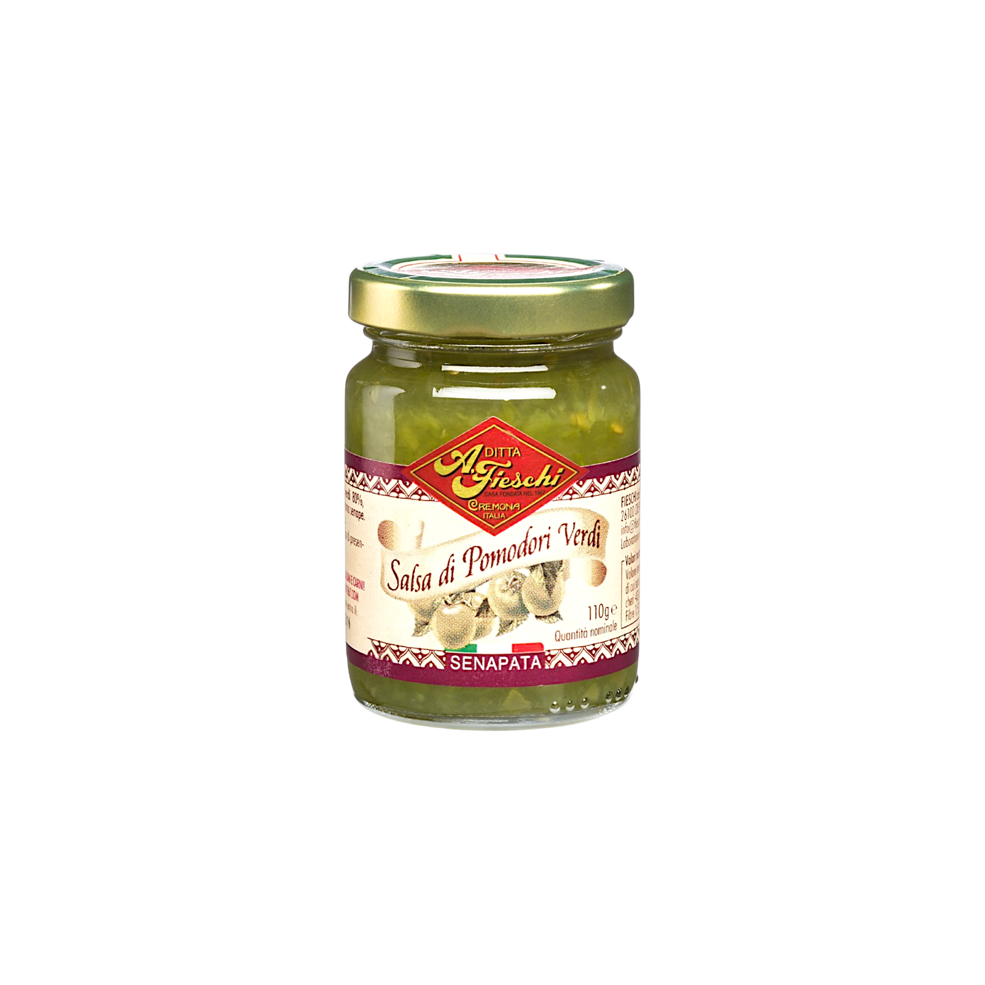 SWEET AND SOUR MUSTARD SAUCE OF FIESCHI GREEN TOMATOES