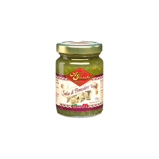 SALSA AGRODOLCE SENAPATA DI POMODORI VERDI FIESCHI