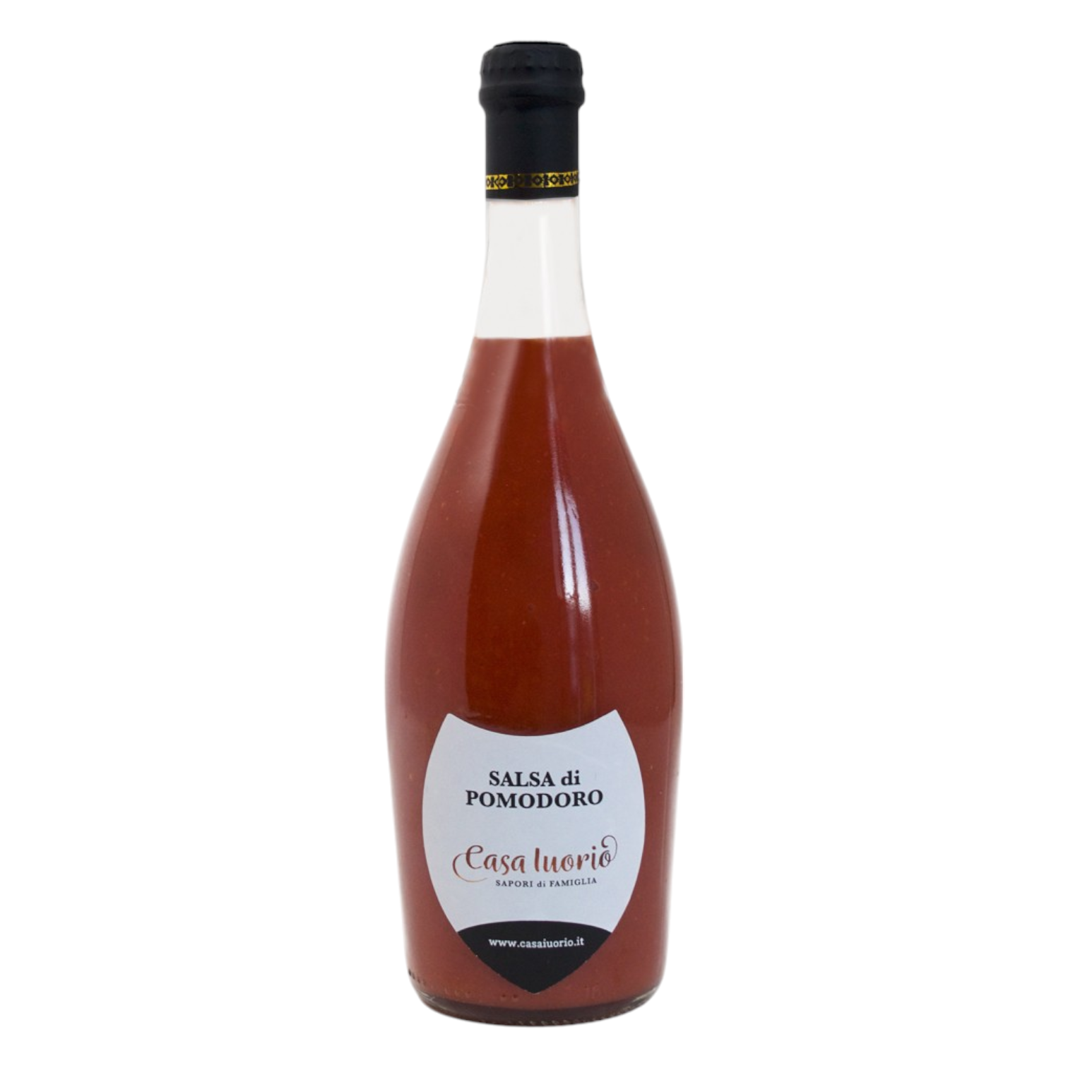 SALSA DI POMODORO IN ELEGANTE BOTTIGLIA CHAMPAGNE 75 CL CASA IUORIO