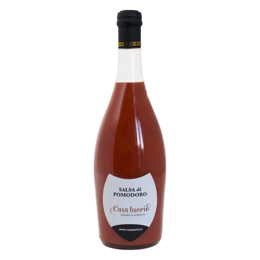 SALSA DI POMODORO IN ELEGANTE BOTTIGLIA CHAMPAGNE 75 CL CASA IUORIO