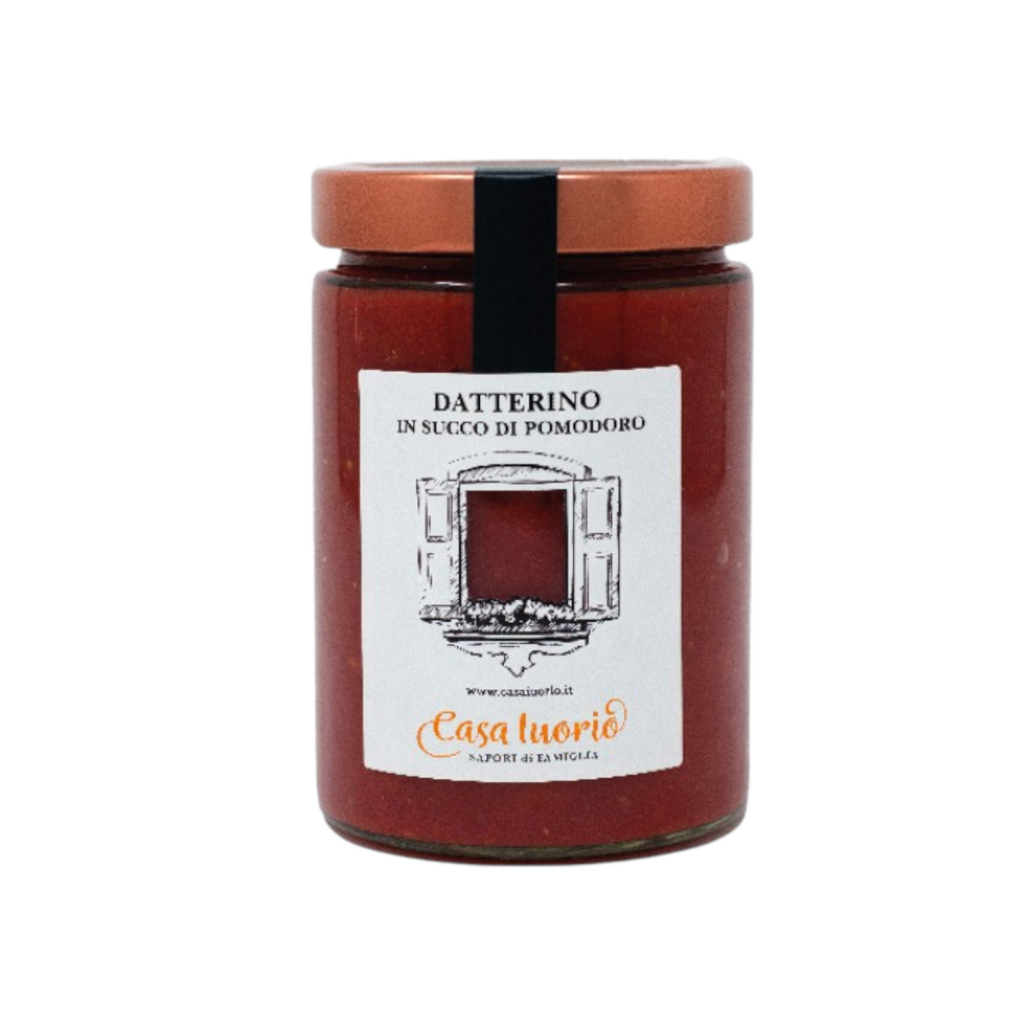 SALSA NATURALE ITALIANA DI DATTERINO ROSSO SALSATO CASA IUORIO