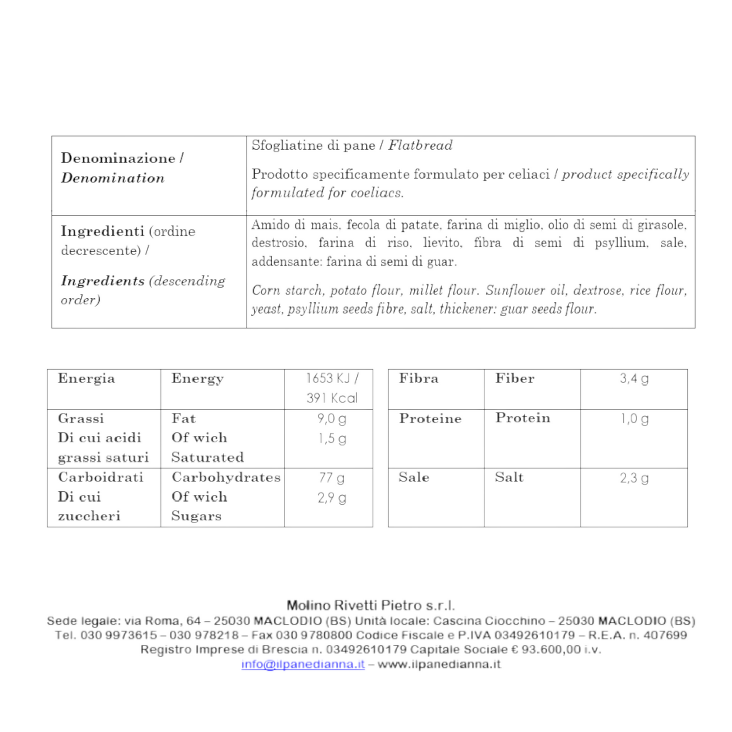 SFOGLIATINE DI PANE CLASSICHE SENZA GLUTINE IL PANE DI ANNA