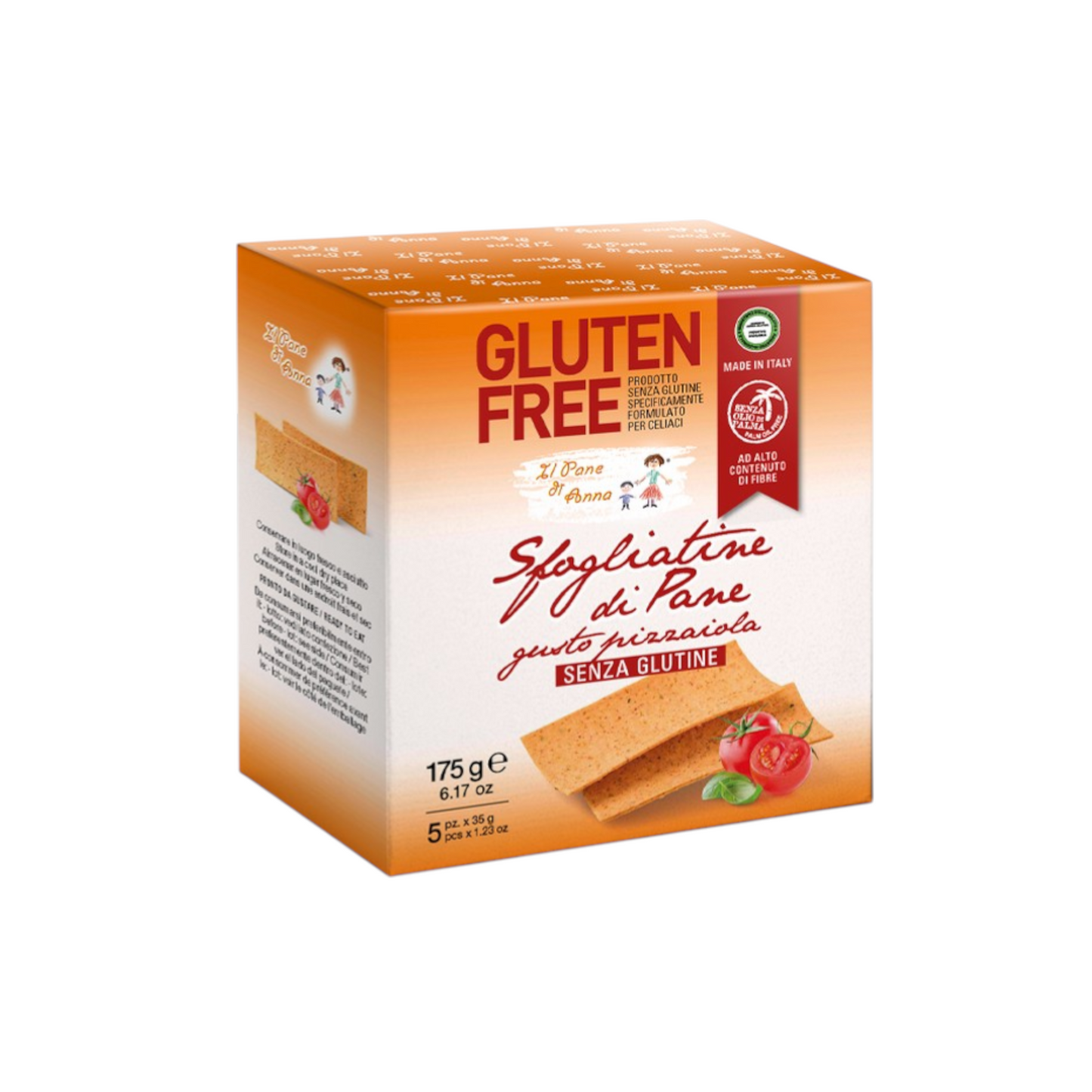 SFOGLIATINE DI PANE GUSTO PIZZAIOLA SENZA GLUTINE IL PANE DI ANNA