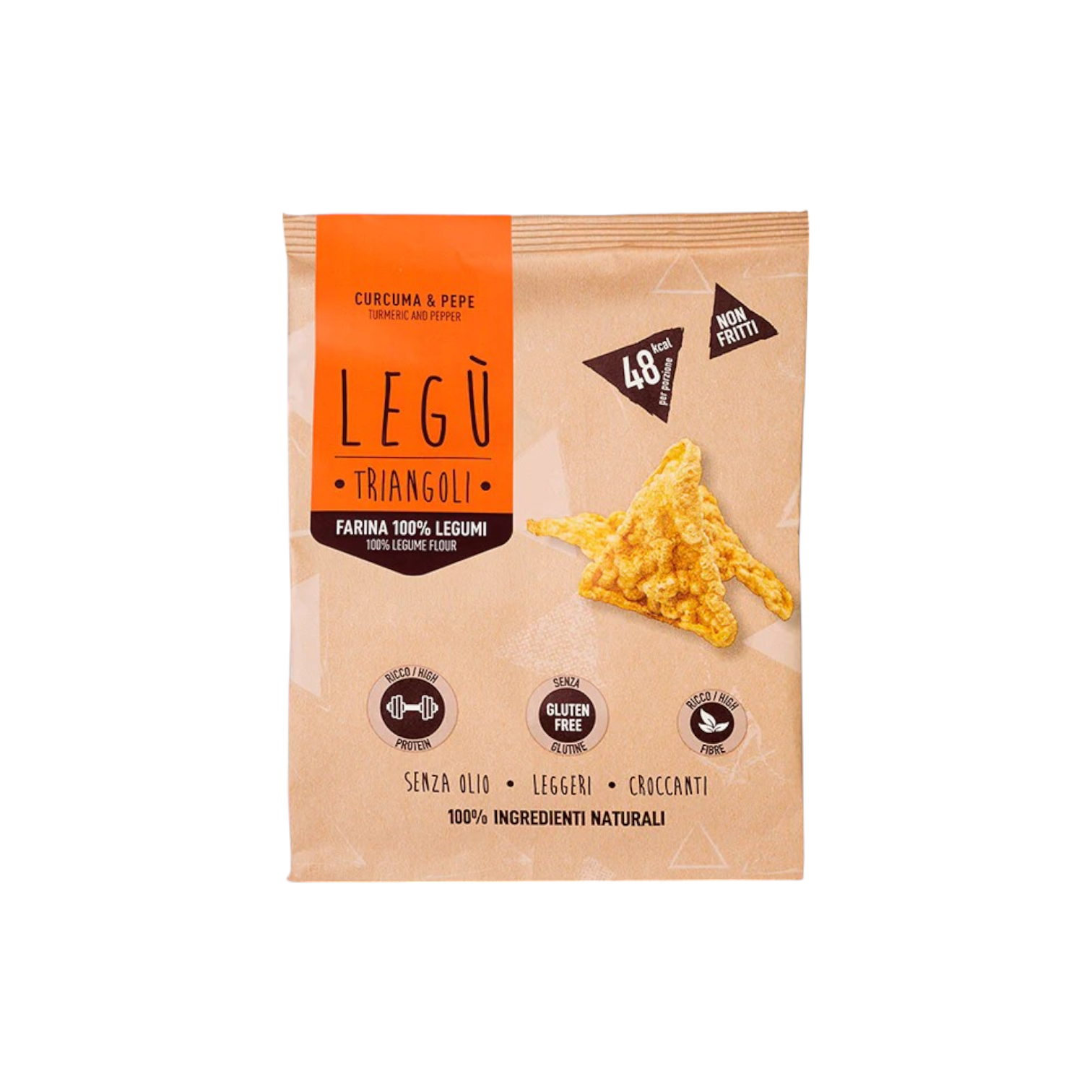 SNACK 100% LEGUMI CURCUMA E PEPE LEGU'