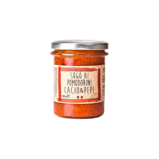 SUGO RUSTICO AI POMODORINI CON CACIO E PEPE PERCHE' CI CREDO