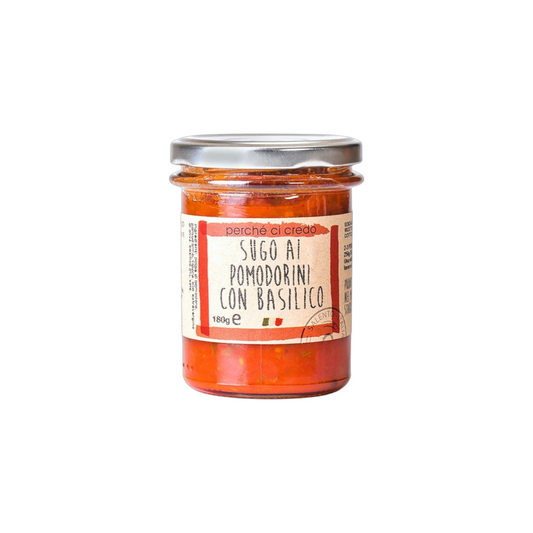 SUGO RUSTICO POMODORINI E BASILICO PERCHÉ CI CREDO