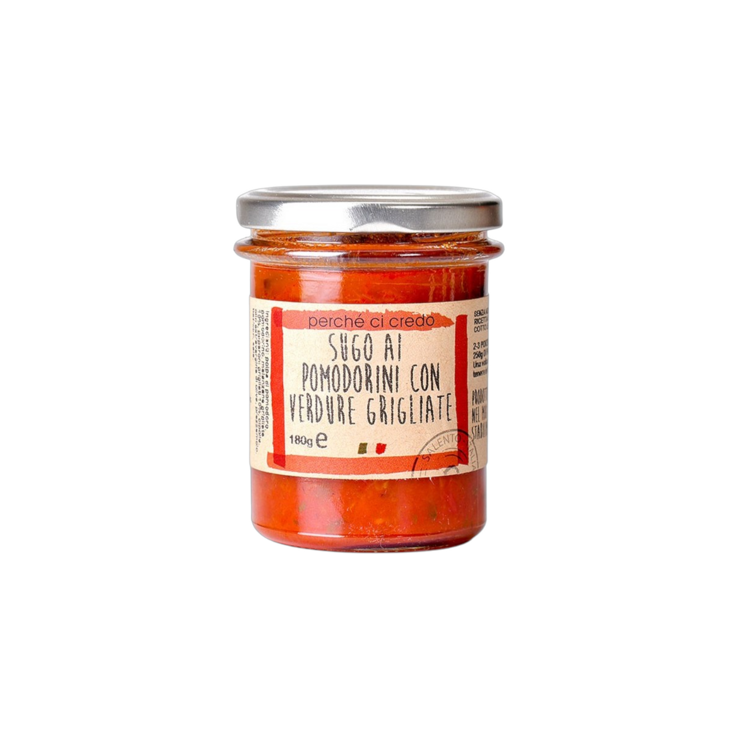 SUGO RUSTICO POMODORINI E VERDURE GRIGLIATE PERCHÉ CI CREDO
