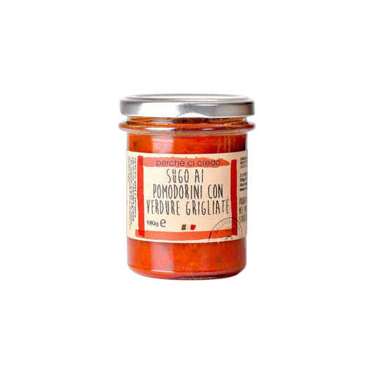 SUGO RUSTICO POMODORINI E VERDURE GRIGLIATE PERCHÉ CI CREDO