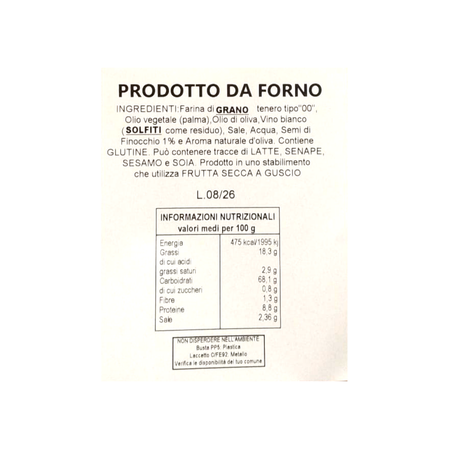 TARALLI DELLA NONNA LE DELIZIE DEL GRANO ALTAMURA