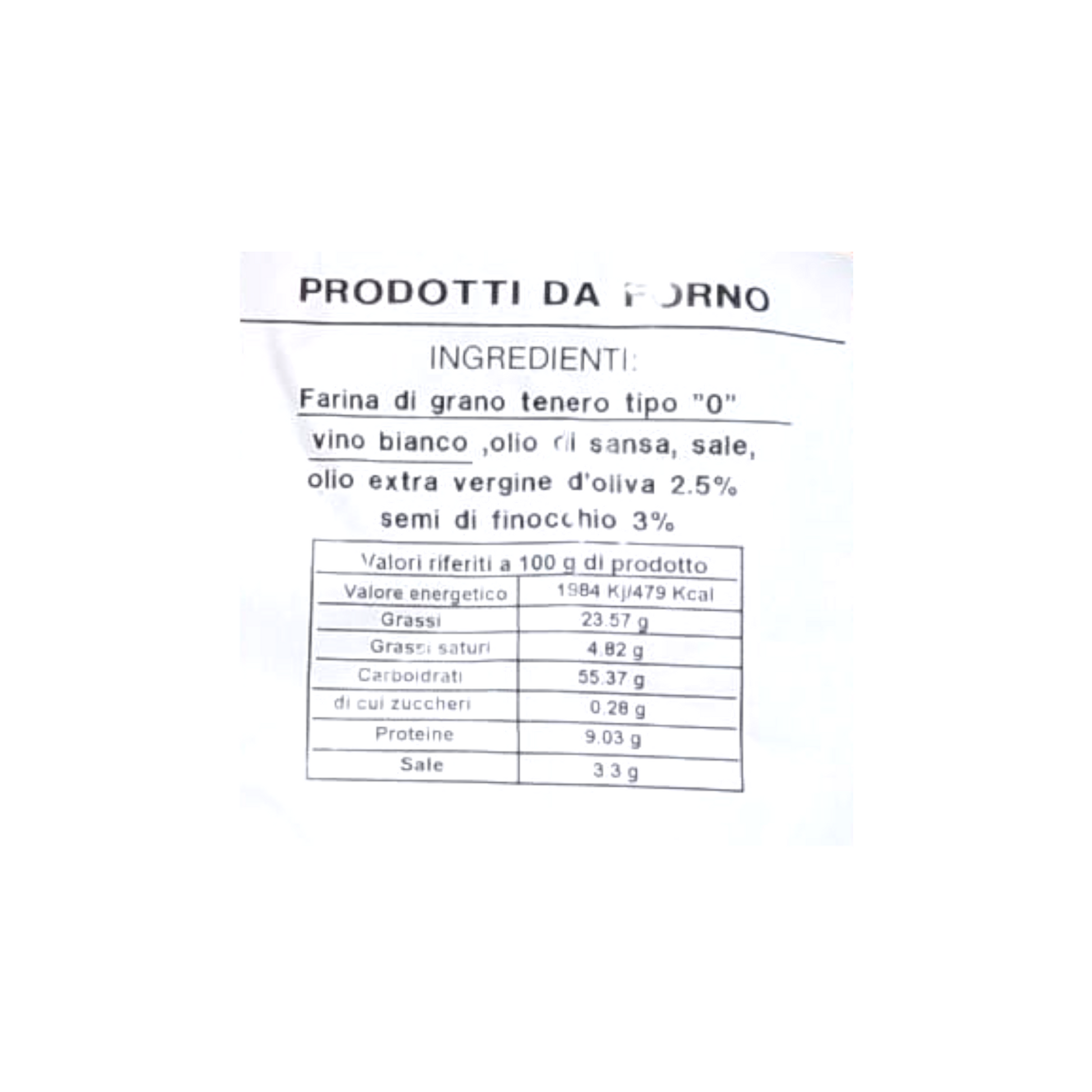 TARALLI FRIABILI AL FINOCCHIO LE DELIZIE DEL GRANO ALTAMURA