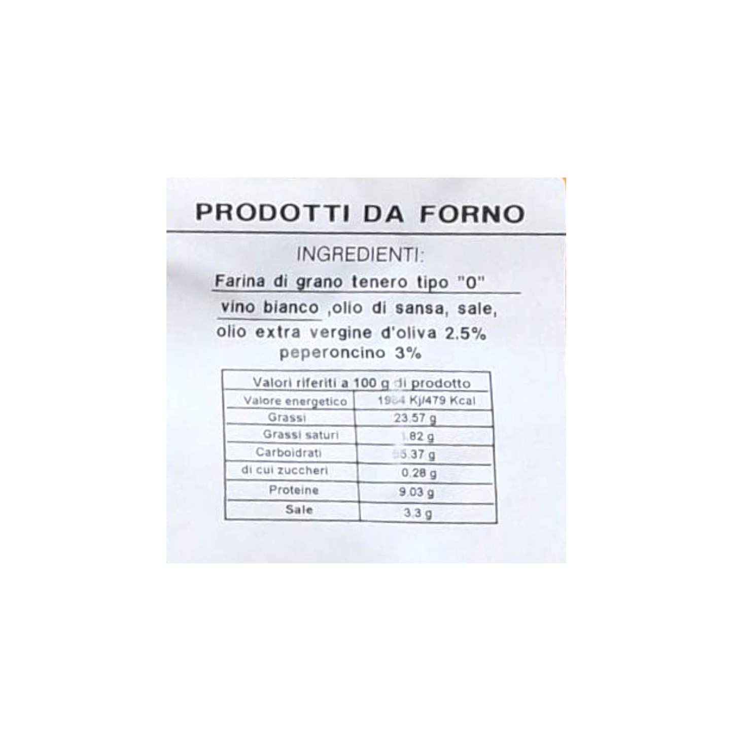 TARALLI FRIABILI AL PEPERONCINO LE DELIZIE DEL GRANO ALTAMURA