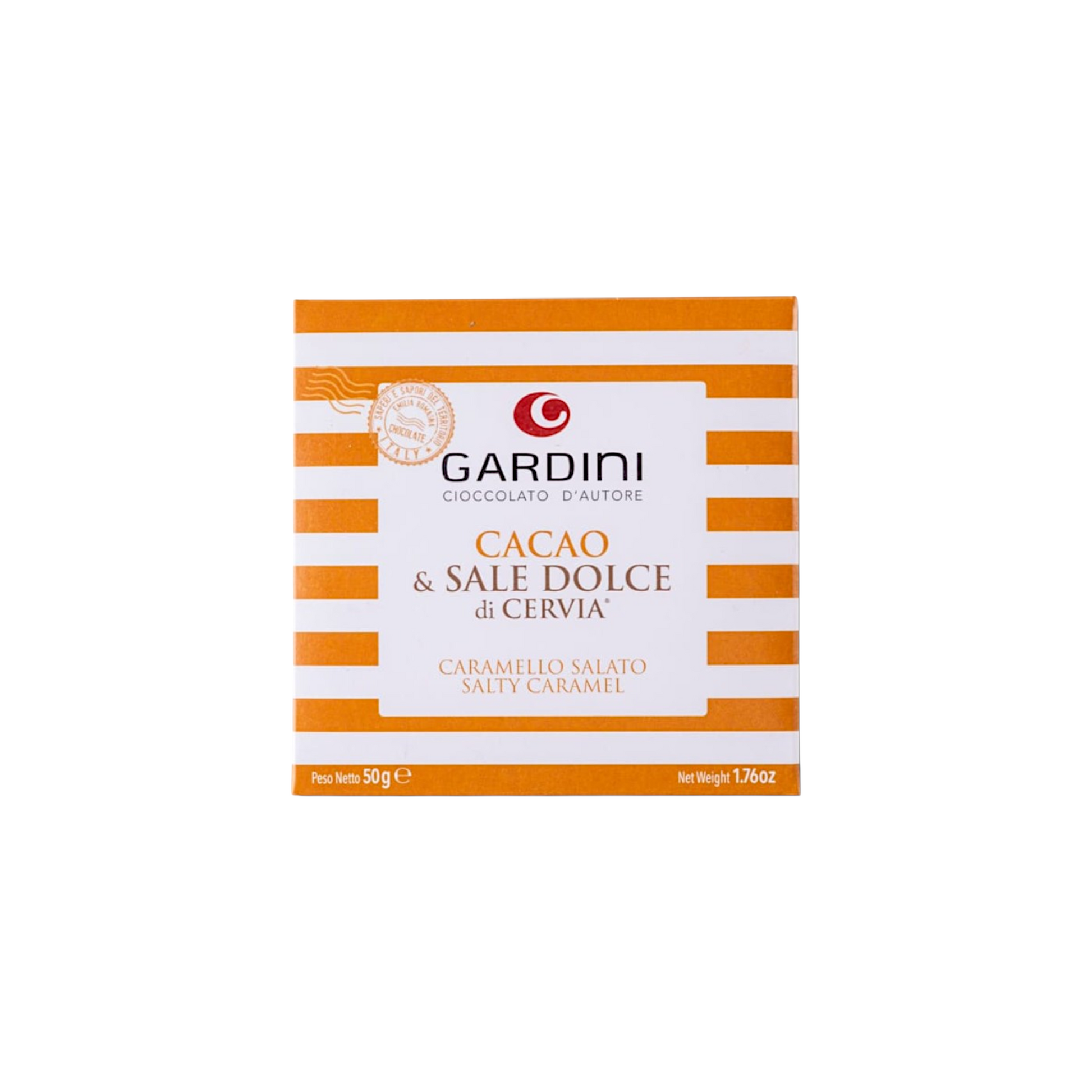 CARAMEL CHOCOLATE BAR WITH SWEET SALT FROM CERVIA GARDINI