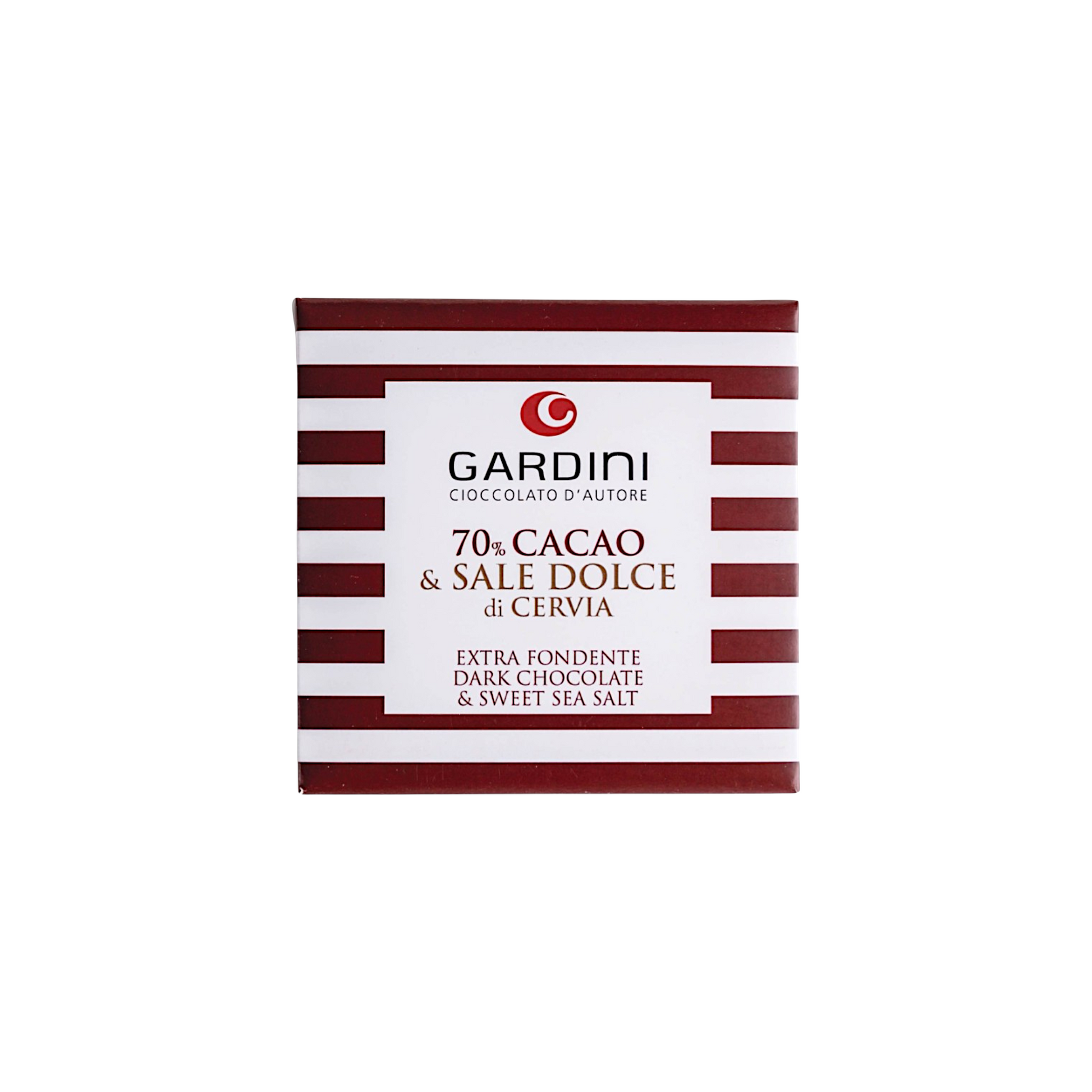 70% EXTRA DARK CHOCOLATE BAR WITH SWEET SALT FROM CERVIA GARDINI