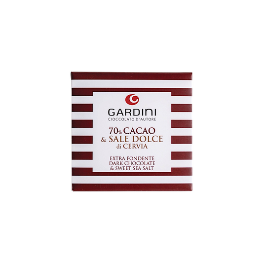 TAVOLETTA CIOCCOLATO EXTRA FONDENTE 70% CON SALE DOLCE DI CERVIA GARDINI