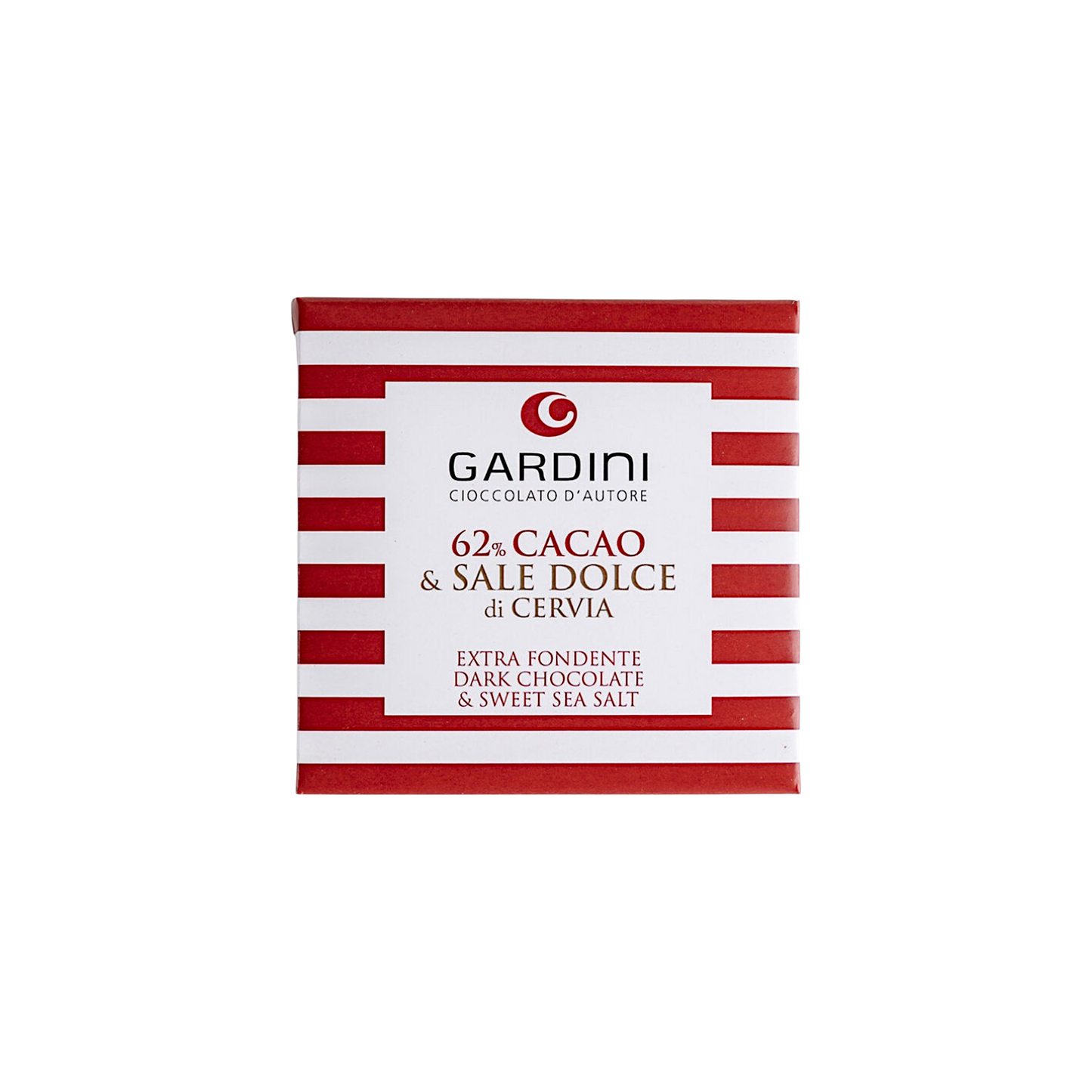 62% DARK CHOCOLATE BAR WITH SWEET SALT FROM CERVIA GARDINI