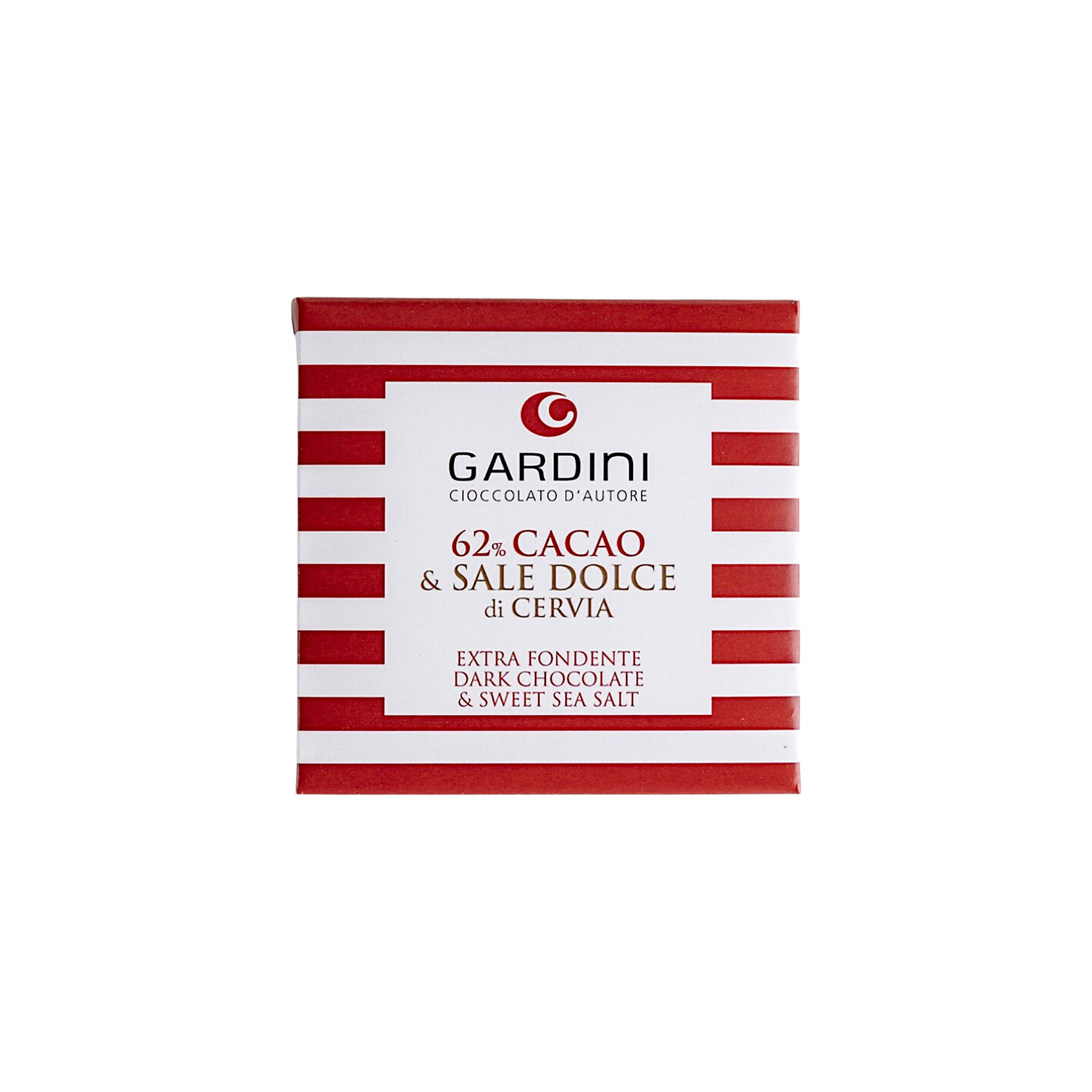 62% DARK CHOCOLATE BAR WITH SWEET SALT FROM CERVIA GARDINI