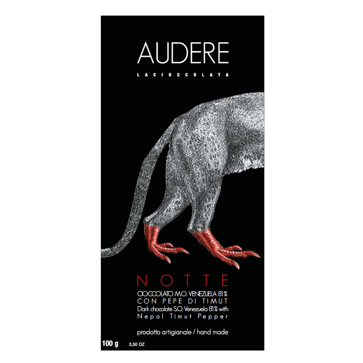 SINGLE ORIGIN VENEZUELA CHOCOLATE BAR 81% WITH TIMUT AUDERE PEPPER