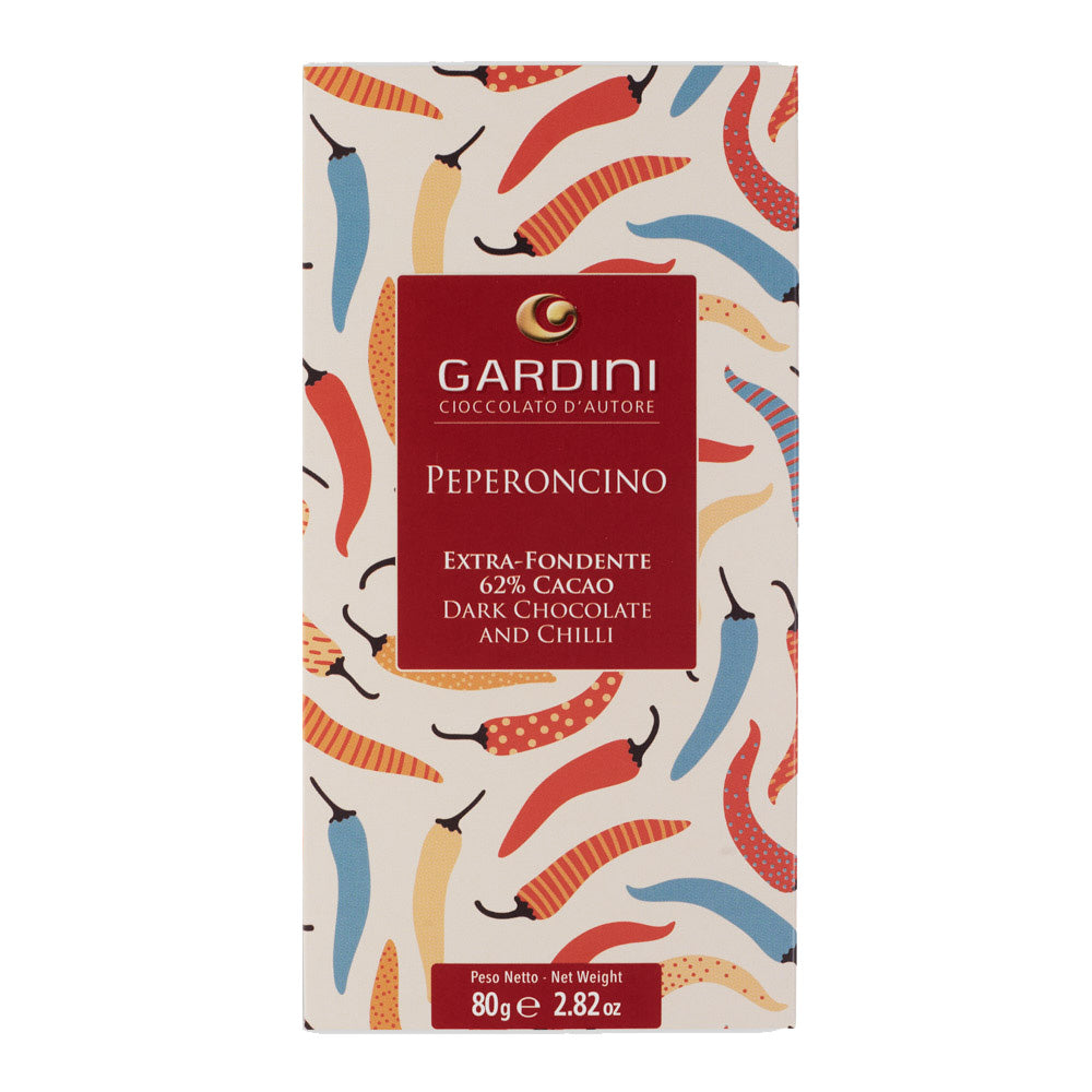 TAVOLETTA EXTRA-FONDENTE 62% CACAO CON PEPERONCINO GARDINI