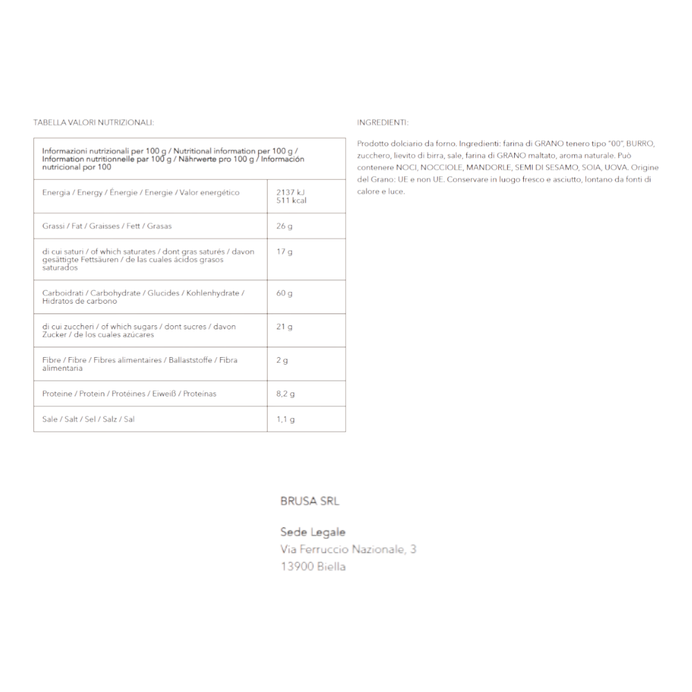 BRUSA BUTTER TORCETTI