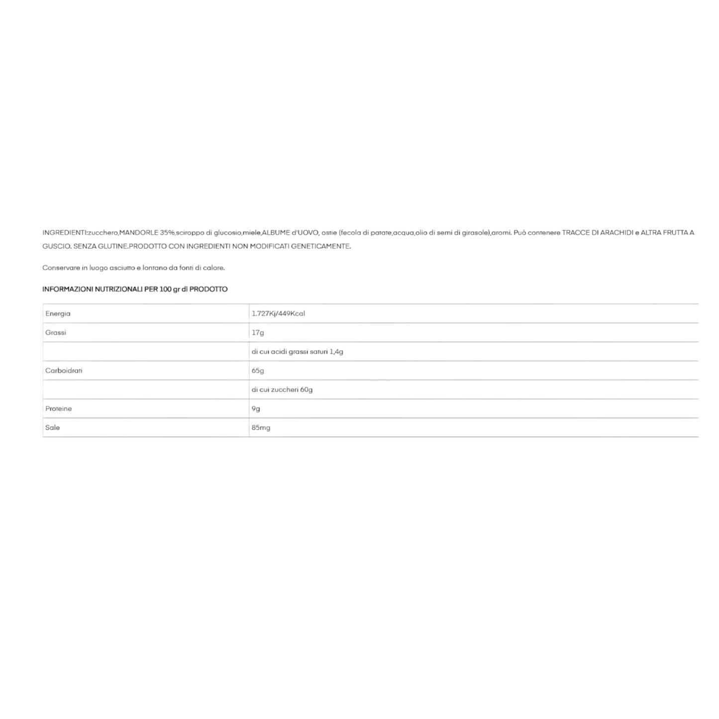 SOFT CREMONA NOUGAT WITH FIESCHI ALMOND